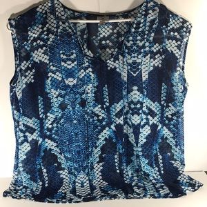 Women’s Worthington Blouse Snake 🐍 print 2X
